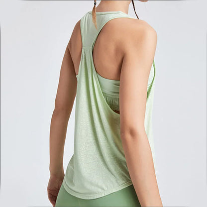 Women Gym Tops Sleeveless Yoga Tops Vest Sports Top Fitness Sport Shirt Gym Yoga Tops Female Yoga T-Shirts Loose