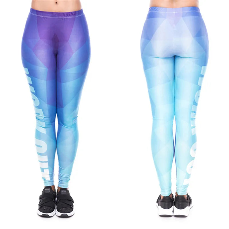 DeanFire Women's 80s Leggings Artistic Splash Printed Buttery Soft Stretchy Pants Leggings Elastic Waist Regular Trousers