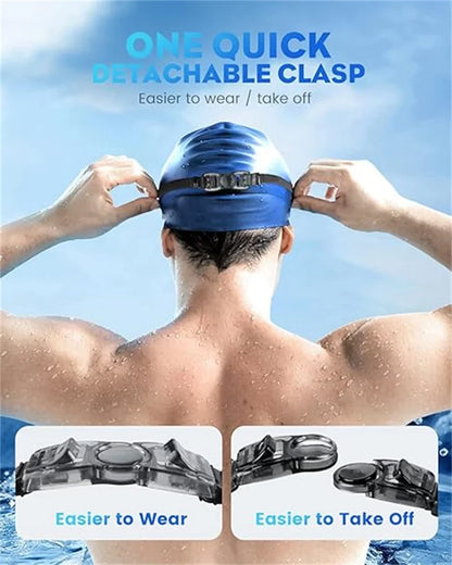 Professional Adult Anti-fog Swimming Goggles with Earplugs Men Women Swim Leak Proof Adjustable UV Protection Eyewear