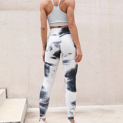 Women's Seamless Leggings High Waist Scrunch Butt Lifting Elastic Leggings Seamless Screen Print Gym Yoga Pants
