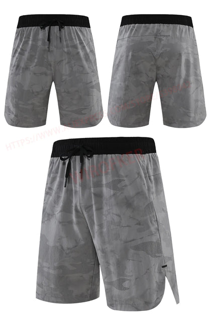 Men Fitness Shorts Quick Dry Sport Shirts Casual Beach Brand Short Camouflage Workout Running Shorts Breathable Gym Shorts