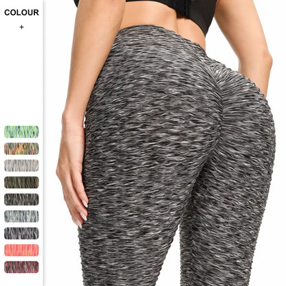 Sports Fitness Peach Lifting Hip Yoga Gym Pants Workout Booty Scrunch Butt Leggings Seamless Lift Low Waist for Women