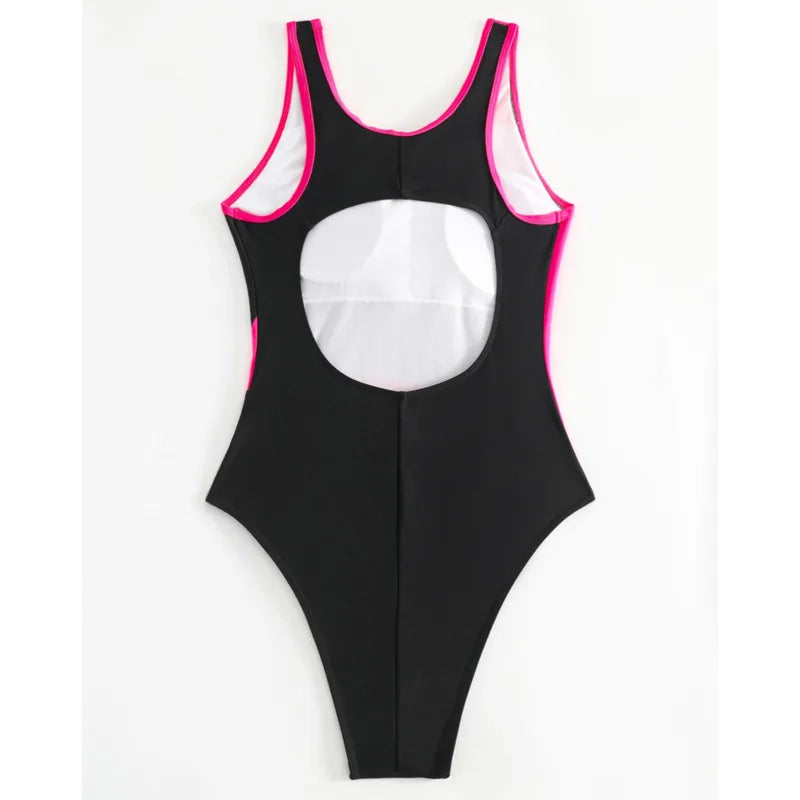 Summer One Piece Swimsuits Closed Women Swimwear Sports Push Up Swimming Wear Body Bathing Suit Beachwear Pool Bather
