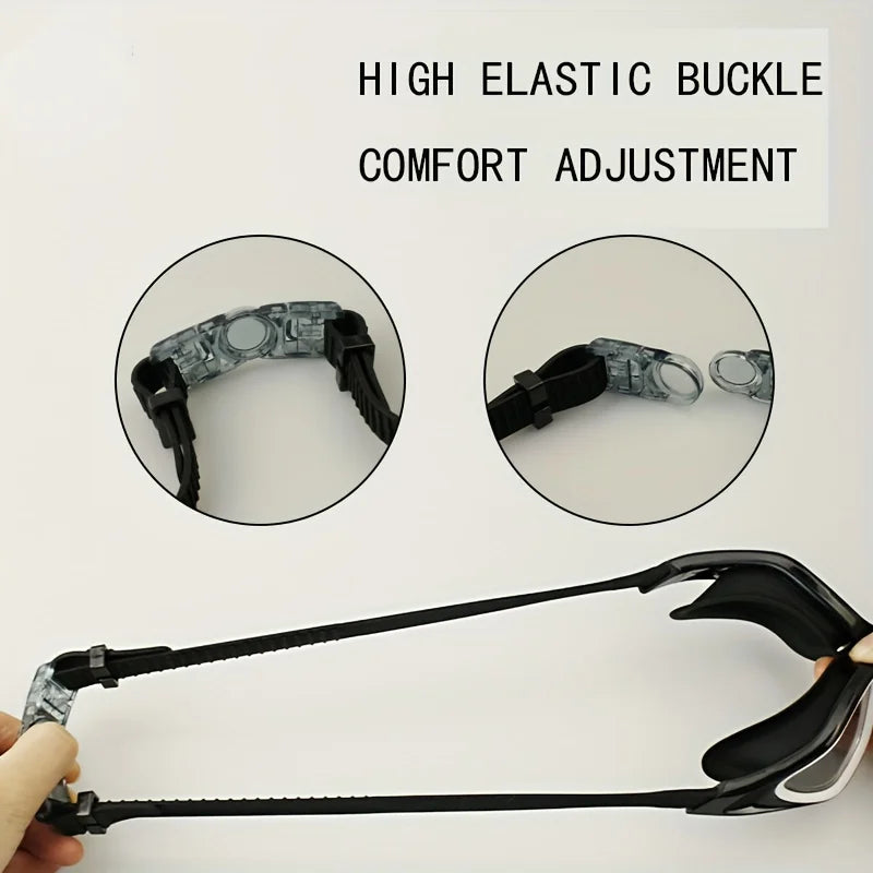 Swimming Goggles High Definition Goggles Large Frame Training Equipment Swim Goggles Men Adult