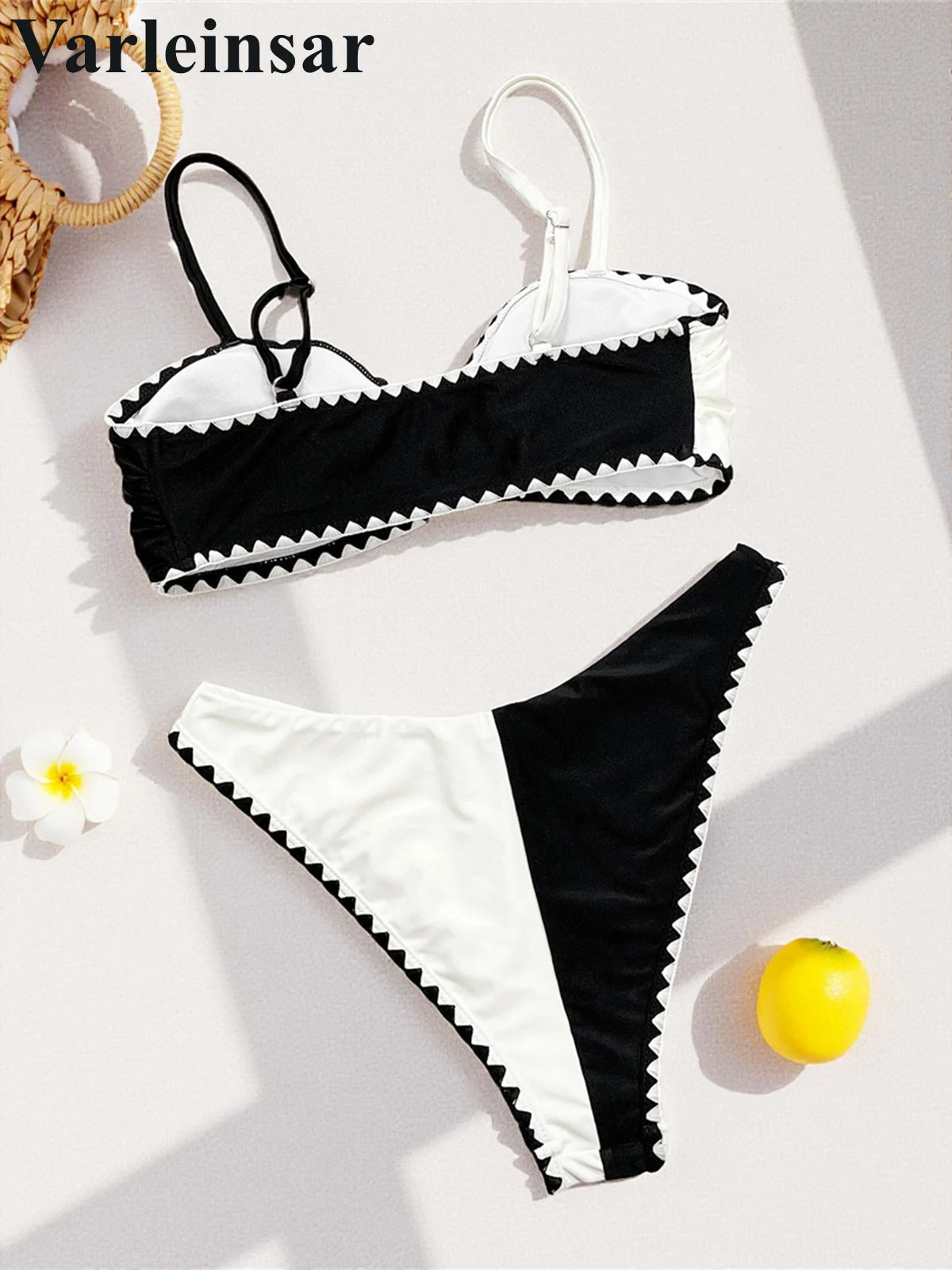 Splicing Brazilian Bikini Female Swimsuit Women Swimwear Two-pieces Bikini set High Cut Leg Bather Bathing Suit Swim