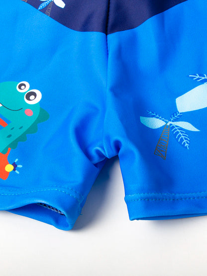 Boys Swim Trunks Cartoon Shark Dinosaur Crocodile Swimwear Kids Beach Shorts
