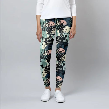 Fitness Leggings High Waist 3D Flowers Pattern Digital Print Casual Trousers Woman's Leggings