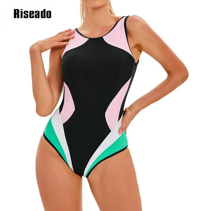 Athletic One Piece Swimsuit  U Back Swimwear for Training, Sports, and Fitness