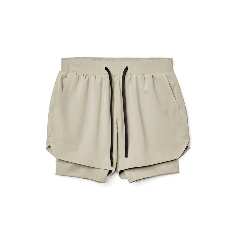 Running Shorts Male Gym Men's Shorts Crossfit 2 IN 1 Sport Shorts Homme Fitness Basketball Jogging Bodybuilding Short Pants