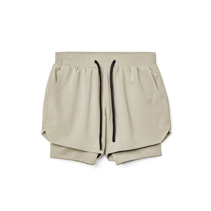 Running Shorts Male Gym Men's Shorts Crossfit 2 IN 1 Sport Shorts Homme Fitness Basketball Jogging Bodybuilding Short Pants