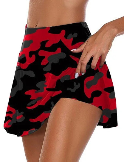 Women Sport Shorts Skirts Summer Breathable Casual Fitness Quick Drying Running Skort Female Active Athletic Yoga Fitness Skirt