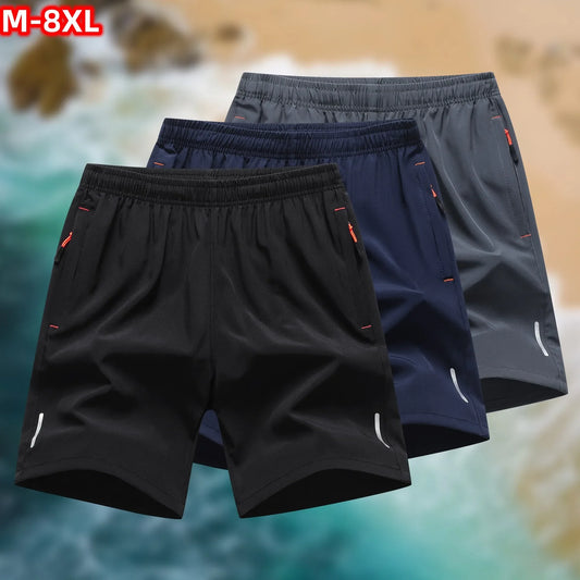 M-8XL Plus Size Men's Sports Shorts Summer New Arrival Comfortable Elastic Waist Clothing Male Breathable Short Trousers