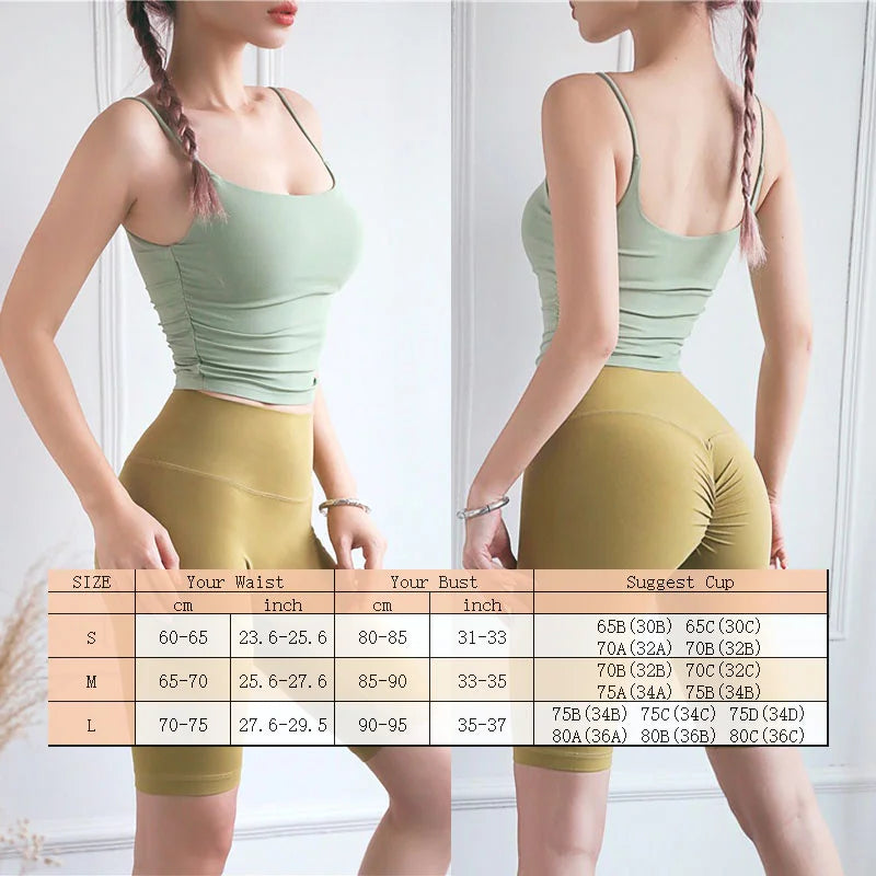 Aiithuug Ruched Side U Neck Yoga Cami Top Yoga Crop Tops Gym Tank Top Women Scoop Neck Longline Sports Bra U Back Sleeveless Top
