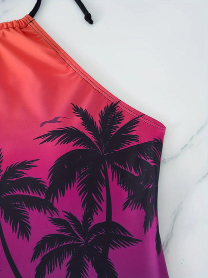 Beachwear Swimwear Women Tankini Bikini Set Woman Swimsuit Two-Piece Sleeveless Backless Bathing Suit Beach Shorts Monokini