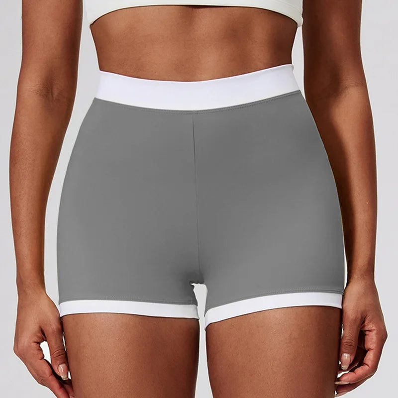 Women's V-Back Workout Shorts-High Waist Running Yoga Shorts, Quick-Dry&Chafe-Free for Summer GymShortsThatStay V-Back Lift Tech