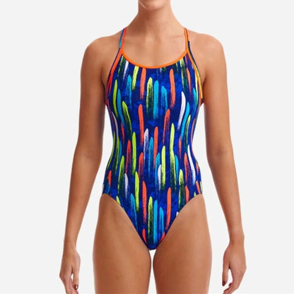 Women Swimsuit Triathlon Back One-piece Suit Swimwear Wear Functional Training Swimsuit Sports Swimminggown