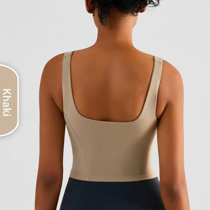 Women Shock-proof Sports Bra Running Breathable Fix-cup Yoga Vest Gym Clothing Fitness Bra