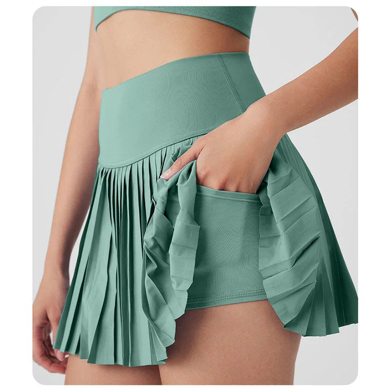 Pocket Pleated Tennis Skirt Tennis Skirt with Shorts Skirts High Waisted Golf Skirts Workout Athletic Skort Skorts
