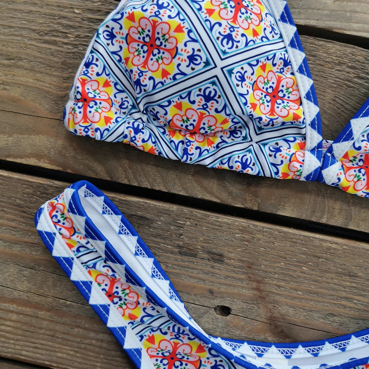 Brazilian Bikini Set Women Print Biquini Female Cut Bikinis Swimwear Push Up Swimsuit Bath Suit