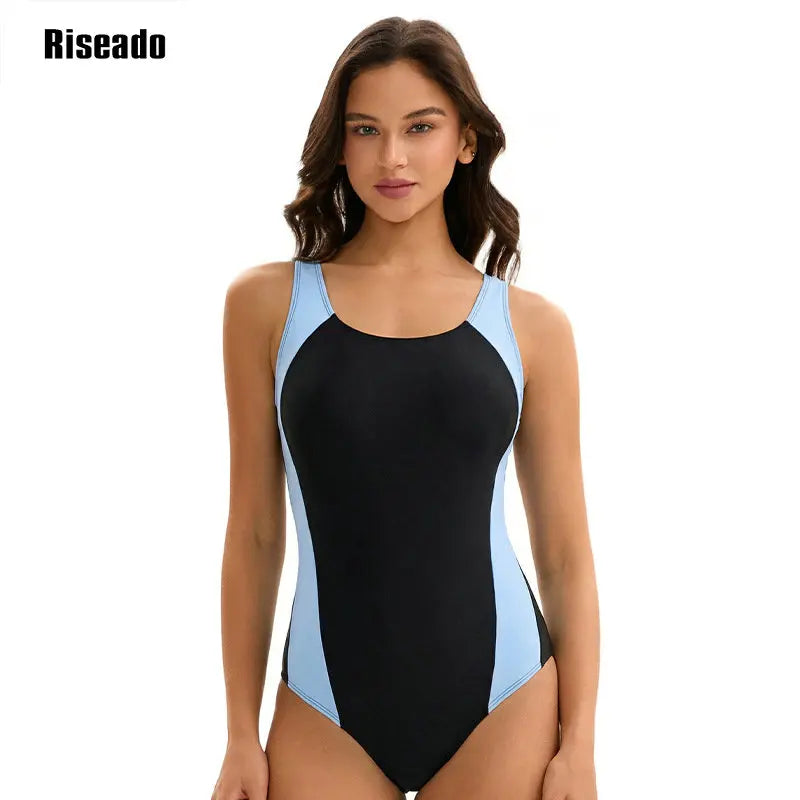 Women's One Piece Swimsuits Athletic Bathing Suit Full Coverage Sport Swimwear Slimming Modest Swim Suits