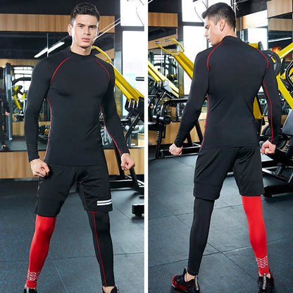 Mens Tight Gym Compression Pants Quick Dry Fit Sportswear Running Tights Men Legging Fitness Training Sport Gym Leggings