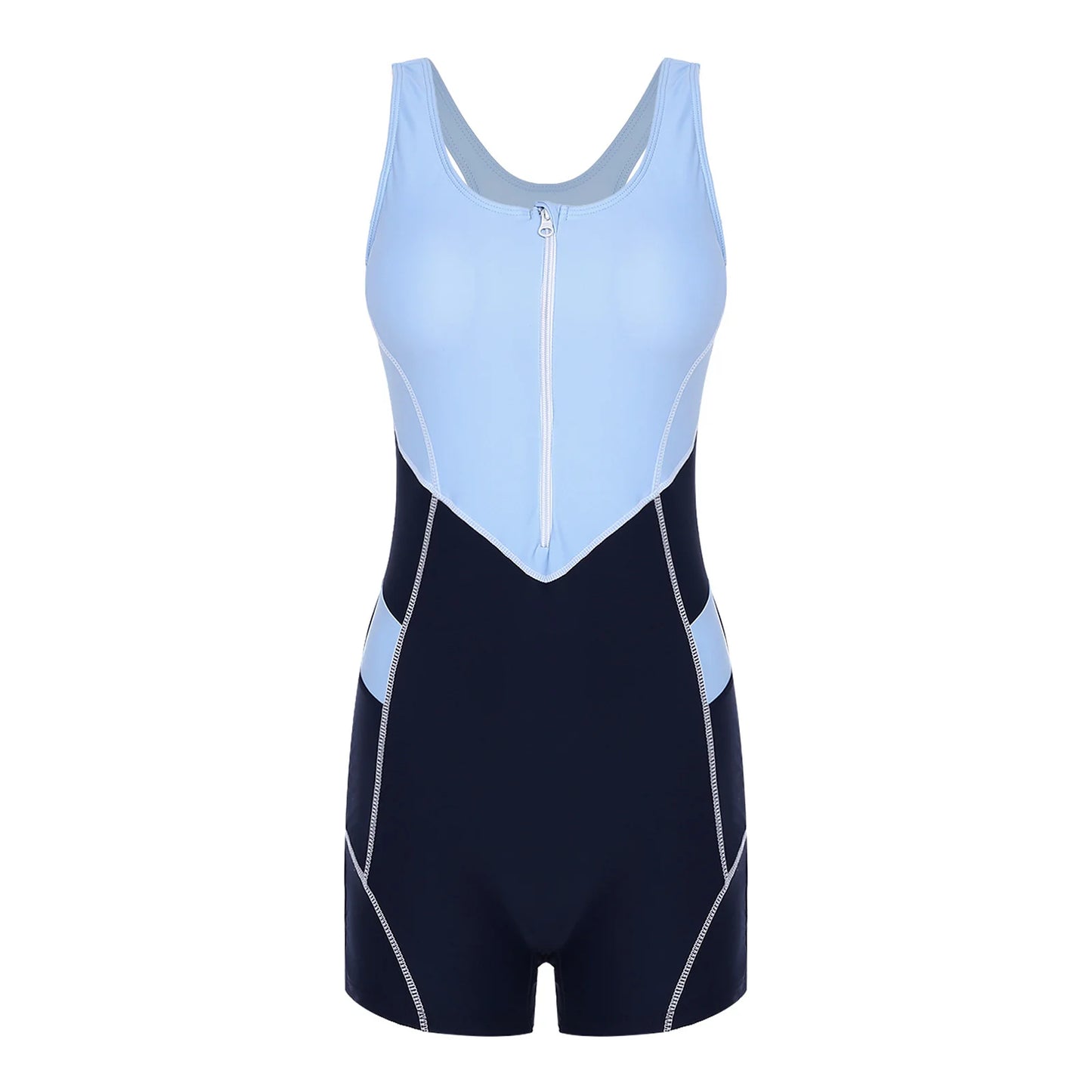 Womens Swim Leotard One-Piece Swimsuit Sleeveless Cutout Back Jumpsuit Swimwear Beachwear Bathing Suit with Removable Chest Pads