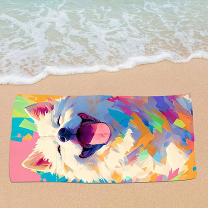 Microfiber Extra Large Lightweight Sand 2 in 1 Beach Towel Foldable Into Storage Bag 140x70cm Towel Travel Swimming