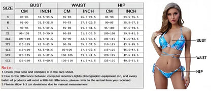 Bandeau High Waist Bikini Push Up Swimsuit 3 Piece Swimwear Women Rainbow Bikinis Set Bather Beach Wear Bathing Suit