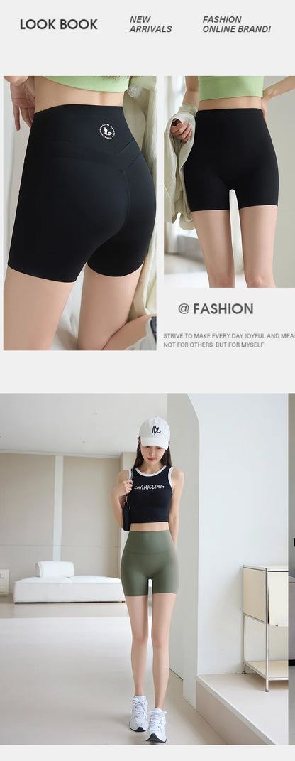 Thin Sharkskin Push Up Mini Shorts Women Slim Tight Butt Lifter Safety Shorts Sport Fitness Yoga Cycling Shorts