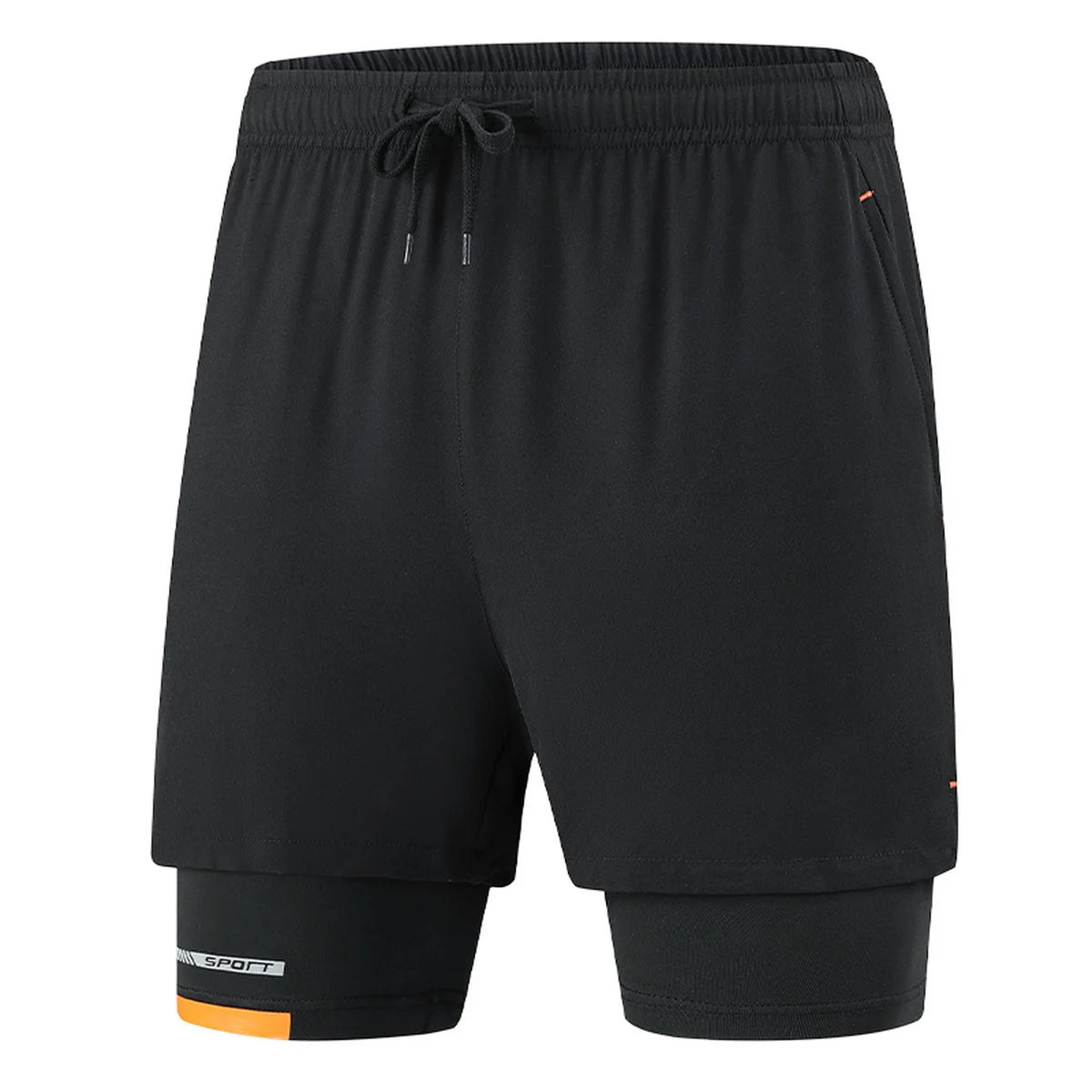 Two Piece Men'S Beach Quick Dry Running Sports Board Black Shorts Casual Oversize 8XL 9XL Pants Trousers