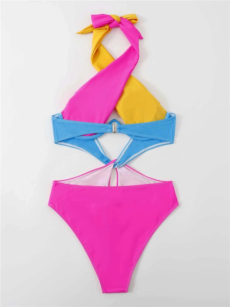 Push Up One Piece Women Swimsuit Solid Monokini Front Cross Swimwear Bathing Swimming Suit Female Summer Beachwear Bodysuit