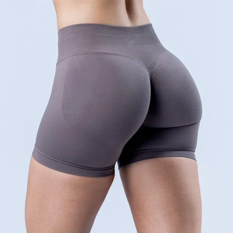 D-impact Gym Woman High Support Fitness Sports Biker Shorts Workout Scrunch Butt Yoga Seamless Leggings Running Shorts XP389