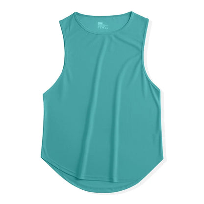 Men's Quick-Drying Sport T-shirt for Fitness and Marathon Workout Sleeveless Basketball Vest Loose Running Tank Top
