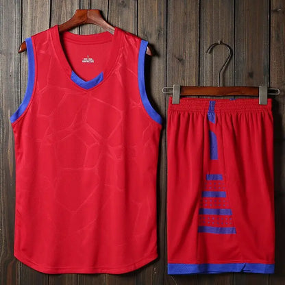 Summer Gym Running Short Set Sleeveless Tank Top Basketball Quick Dry Breathable Jersey Sport Shorts Competition Tracksuit Suit