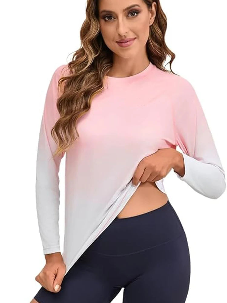 Women Long Sleeve Rashguard Swim Shirts Womens Swimwear Surf Rushguard Top Quality UV-Protection Rush Guard Tops