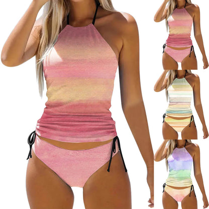 Swimsuits For Women With Shorts Two Piece Women'S Swimwear Tankini 2 Girls Swimming Shorts And Top Swim Shorts And Top For Women