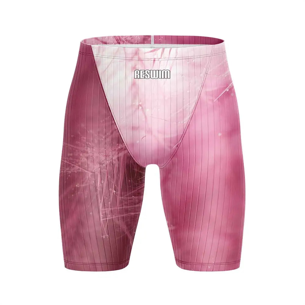 Swimming Trunks Men's Swim Jammer Swimsuit Beach Tights Shorts Training Swimming Shorts Professional Athletic Surf Swimwear