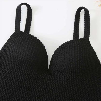 S - XL Ribbed Push Up Swimsuit Female Swimwear Women One Piece With Bra Cup Bather Bathing Suit Swim