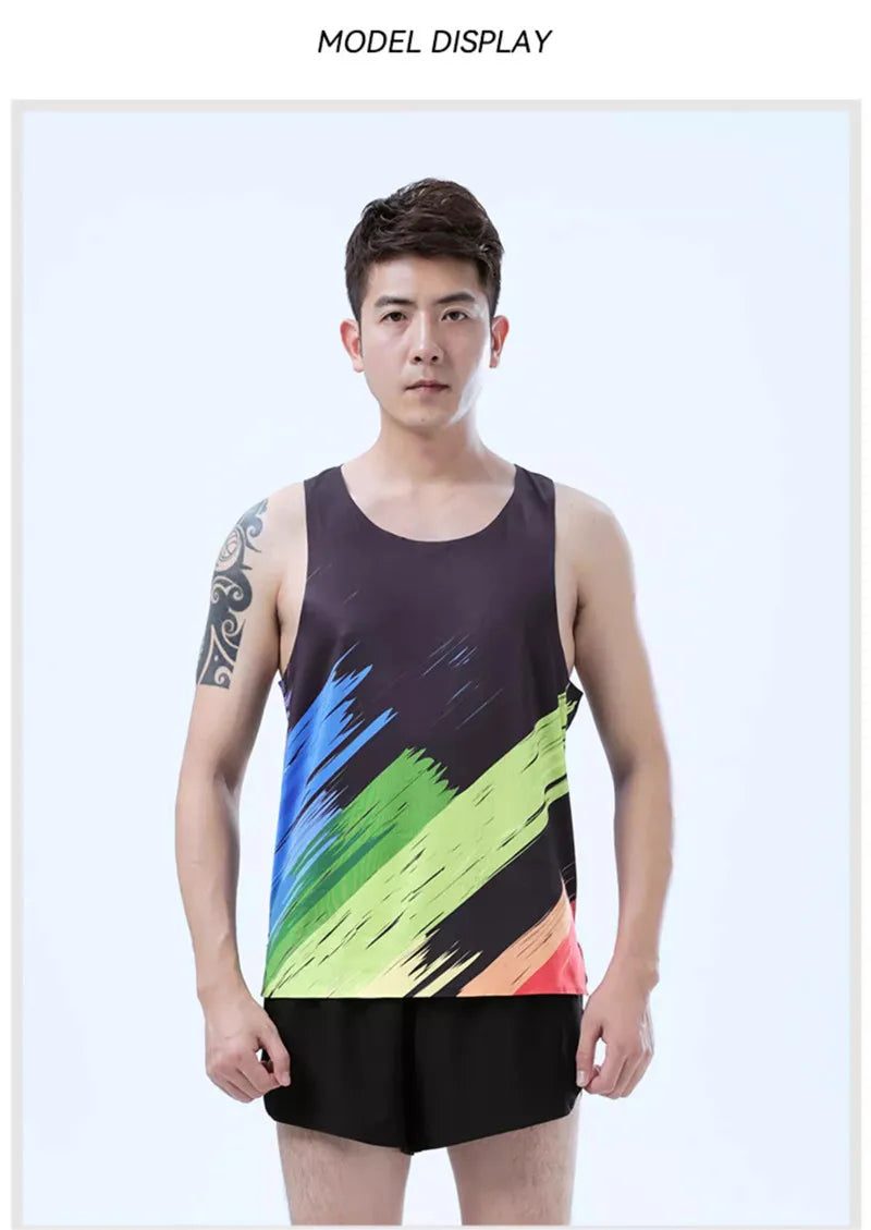 Adult Men Women Running Hiking Shirts Tight Gym Tank Top Fitness Marathon T-shirts Sport Exercise Basketball Vest Clothes