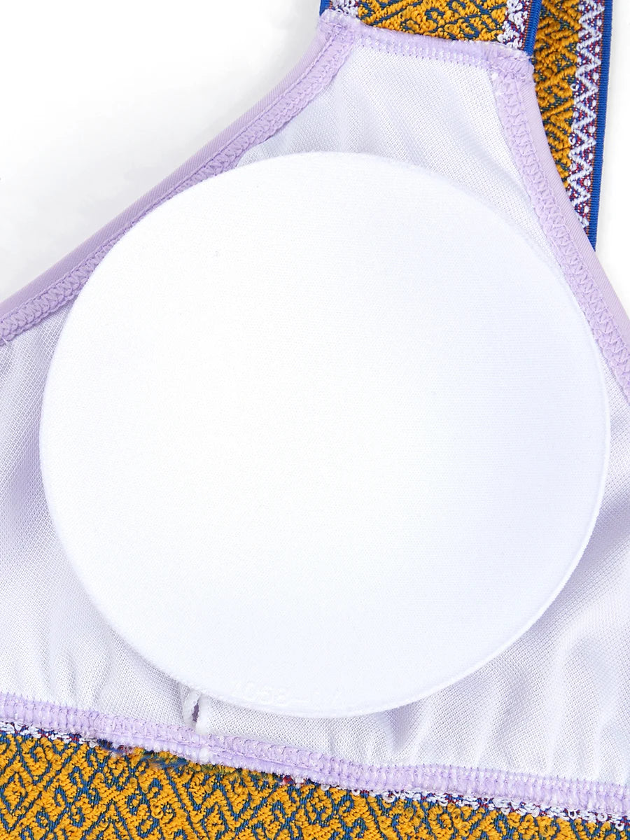 Large Plus Size Bikini Two Piece High Waist Swimsuit Women Swimwear Female Bathing Suit Beachwear Swimming