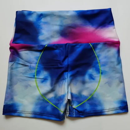 Women's Peach Hot Pants Heart Hip Tight Fitness Dance Sports Shorts