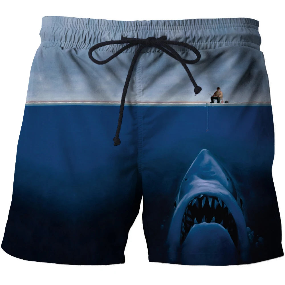 Men's Swimwear Shorts Animal Fish 3d Surfing Board Short Kids Beach Shorts Men Trunk Masculina Swimsuit Sports Pants Brief Boy