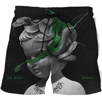 Summer 3D Print Beach Shorts Men Women Abstract Art Cool Short Pants Casual Comforts Skateboard Sport Swim Trunks
