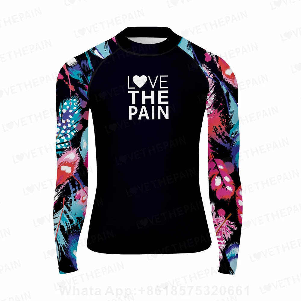 Men Long Sleeve Rash Guards Surf T-shirts UV Protection Swimsuit Surfing Diving Swimwear Swim Surf Beach Rash guard