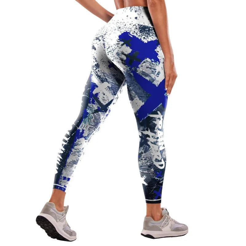 Printed Yoga Pants Women's Sports Fitness Leggings High Waist Tight Sport Pants Clothes Sport Women Fitness Push Up