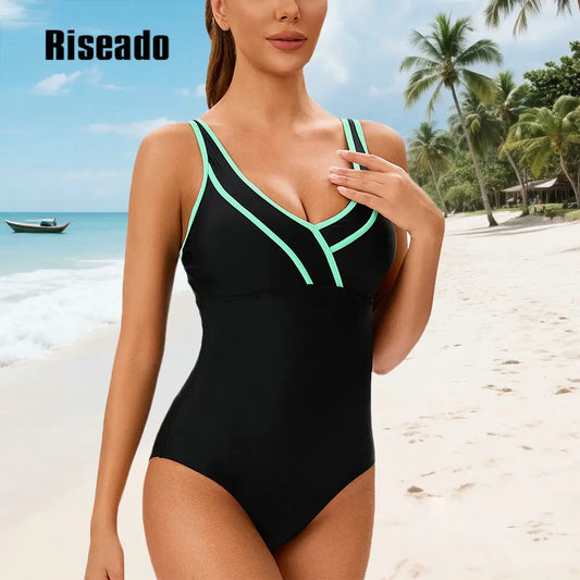Women's One Piece Swimsuit Athletic Swimming Beach Bathing Suits Sport Swimwear