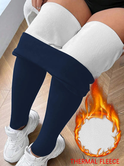 Women's Thick Soft Winter Leggings High Waisted - Fleece Lined Thermal Tummy Control Workout Running Yoga Warm Pants