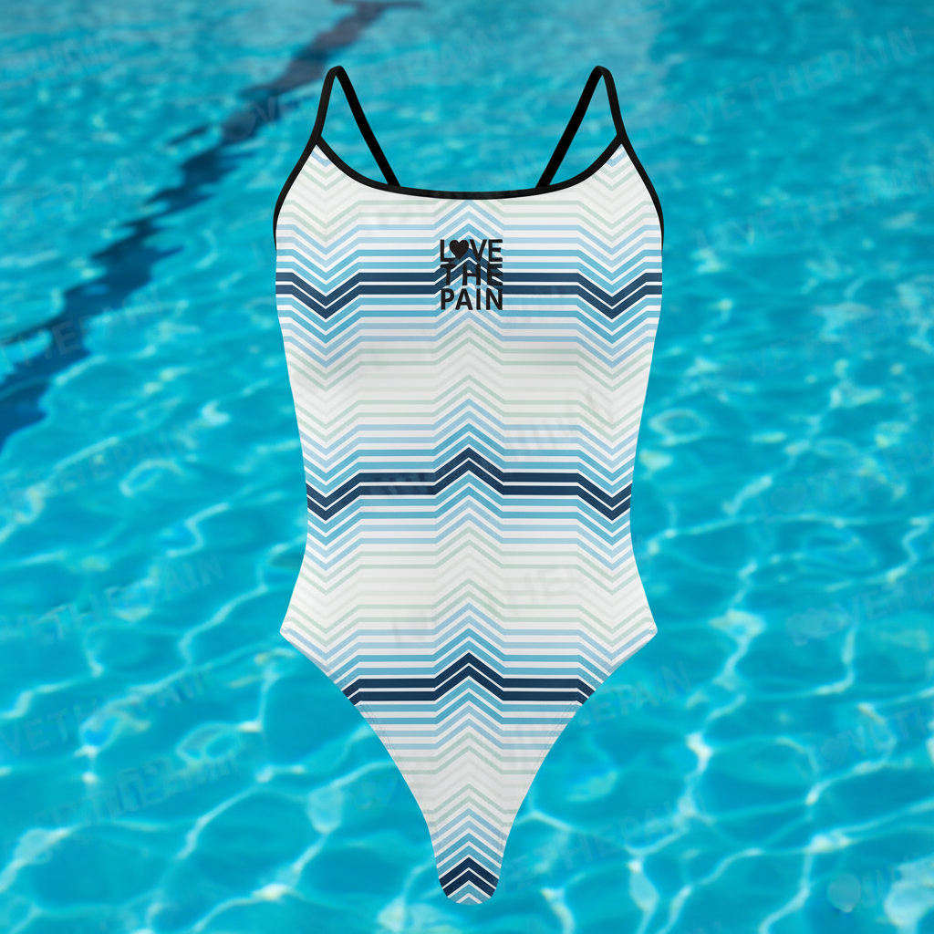 One Piece Thin Shoulder Straps Swimsuit for Women Fitness Race Swimwear Monokini Bathing Suit Comfortable Beachwear