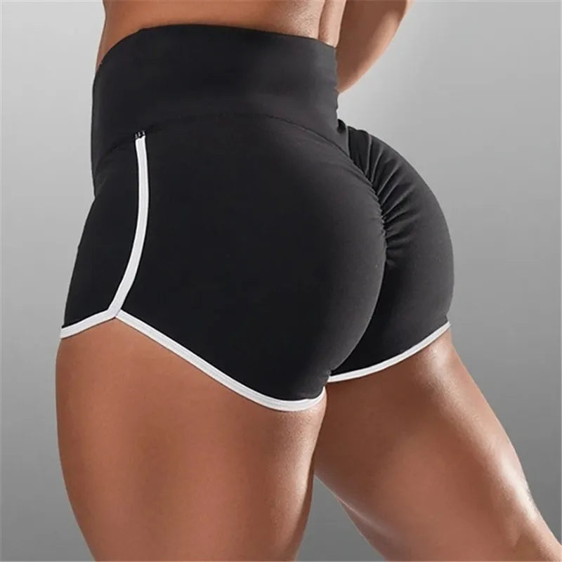 S-3XL Summer Quick-drying Running Shorts For Women  High Waist Women Exercise Hips Push Up Sportswear Casual Yoga Pants
