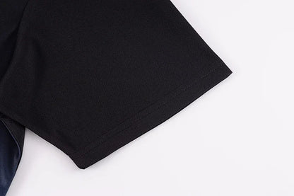 Men's Gradient T-shirt Plus Size 7XL 110-175KG Loose Short Sleeve Tees Men Fashion Round Collar Leisure Oversized Tops